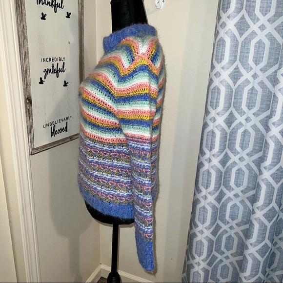 Leandra Medine x Mango Striped Sequin Sweater multicolor - Picture 4 of 7